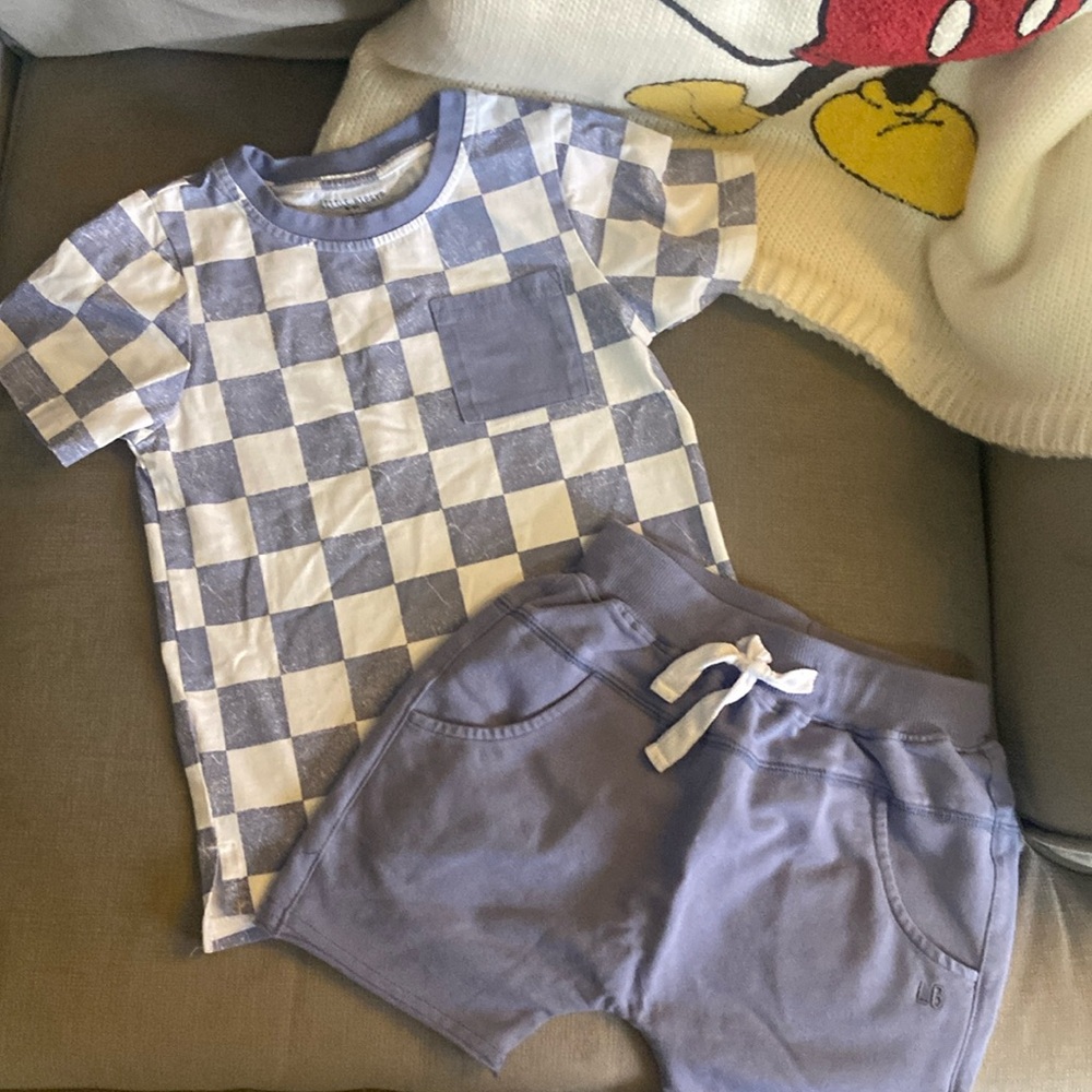 2pc. Little Bipsy short set, size 4-5T.